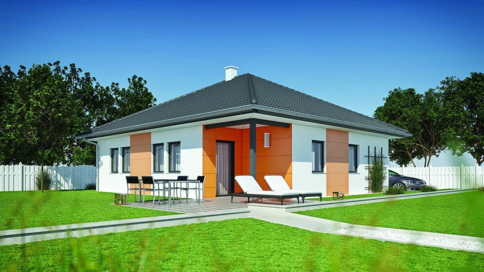 Haas B 85 – Bungalow Außenansicht
