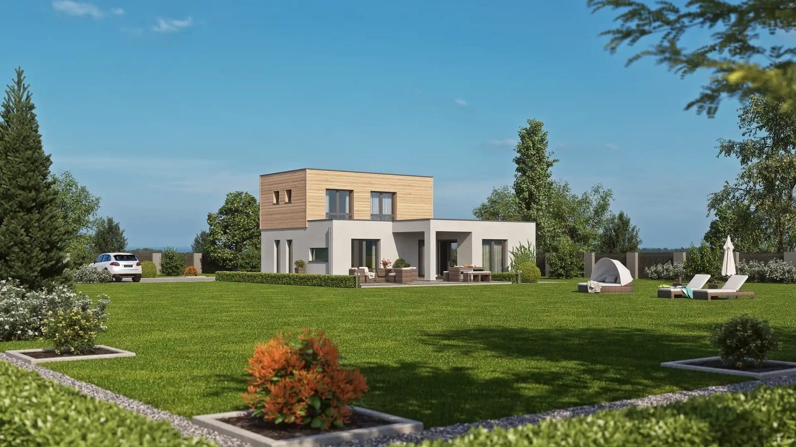 Haas BS 129 A – Bungalow mit Staffelgeschoss